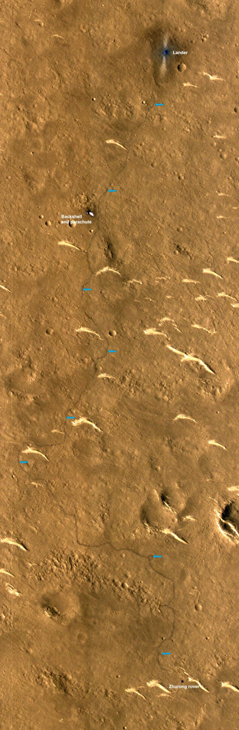 Reconnaissance Rover NASA’s Mars Reconnaissance Orbiter Captures Images of China’s Rover ...