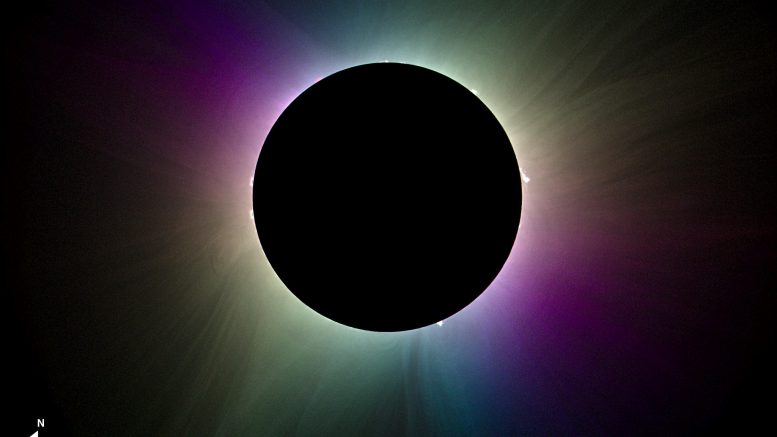 High Res Processed Image of the April 8 Eclipse