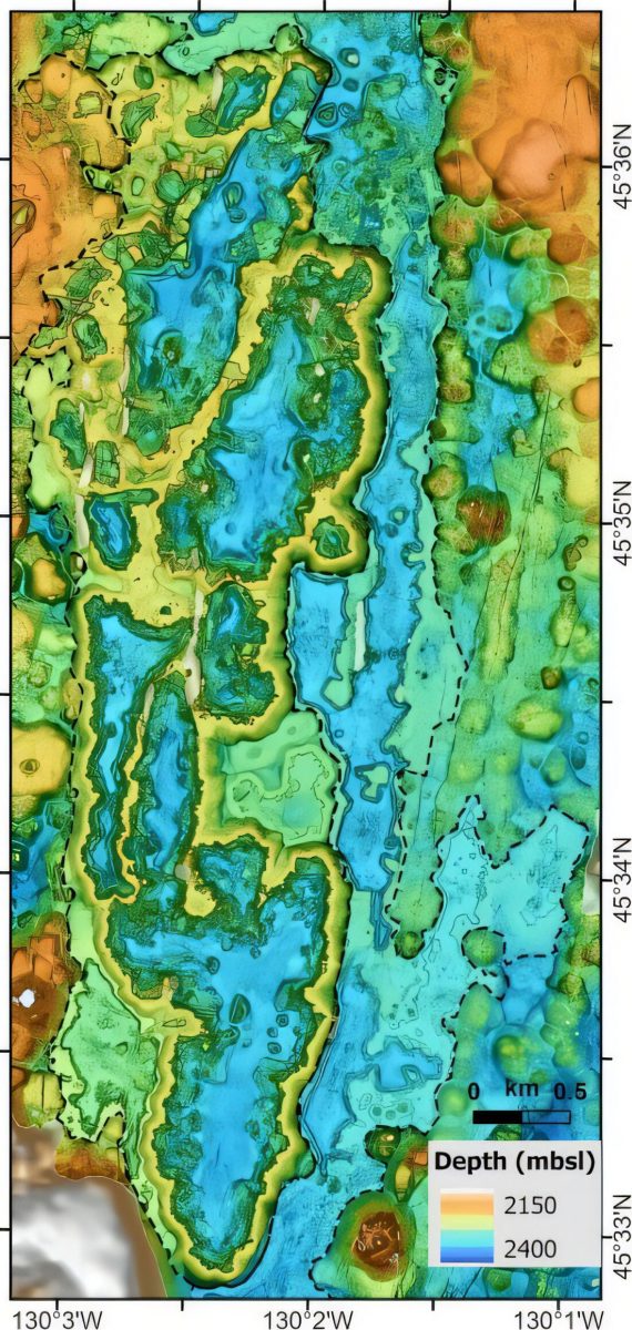 High Resolution Map of Axial Seamount Lava Flows