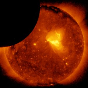Hinode Satellite Captures Eclipse Images