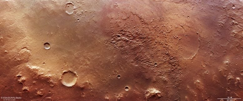 Holden Basin on Mars