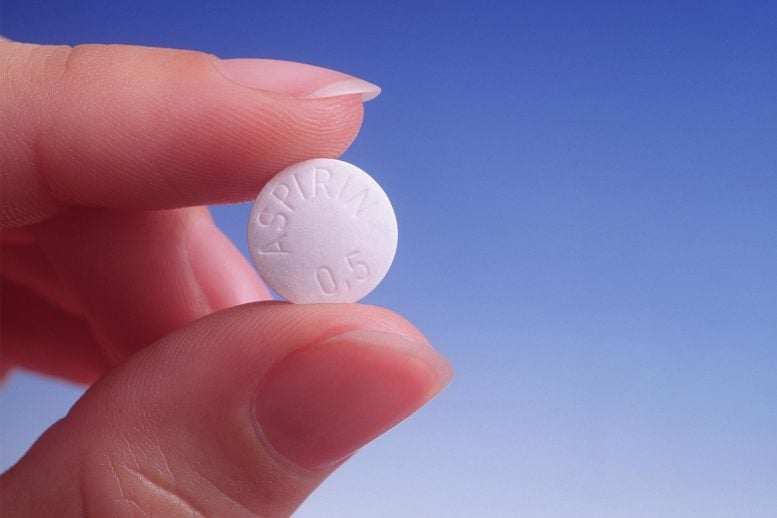 Holding Aspirin Tablet