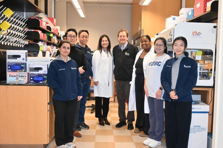 Hongjun Wang and Charlie Strange With Members of MUSC Research Group