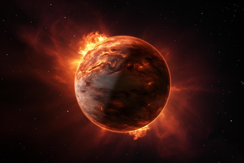 Hot Jupiter Exoplanet Art