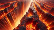 Hot Lava Magma Close Art Illustration