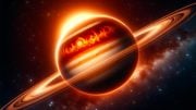 Hot Saturn Exoplanet Art Concept