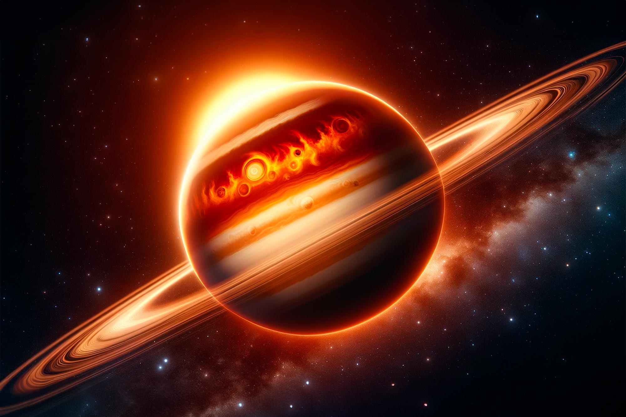 Desvendando os segredos do “quente Saturno” e sua estrela salpicada