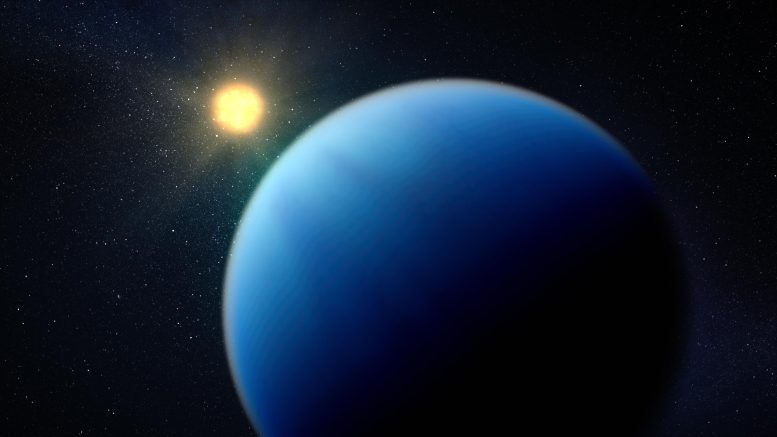 Hot Sub-Neptune Exoplanet Illustration
