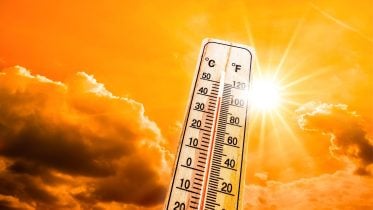 Hot Sun Thermometer Heatwave Concept