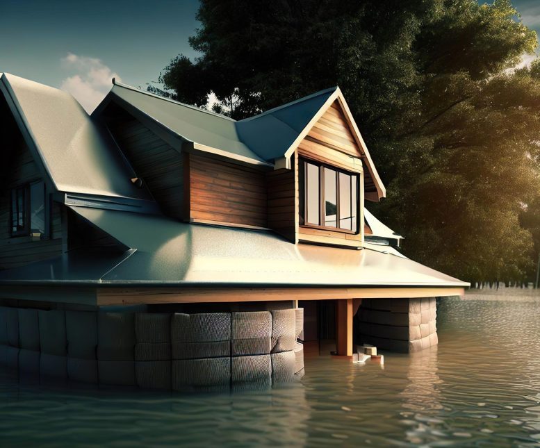 House Flooding Illustration