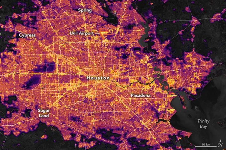 Houston, We Have a Problem: Unveiling the Blackout Through Satellite Eyes