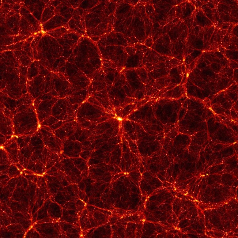 Bagaimana gravitasi membentuk distribusi materi gelap