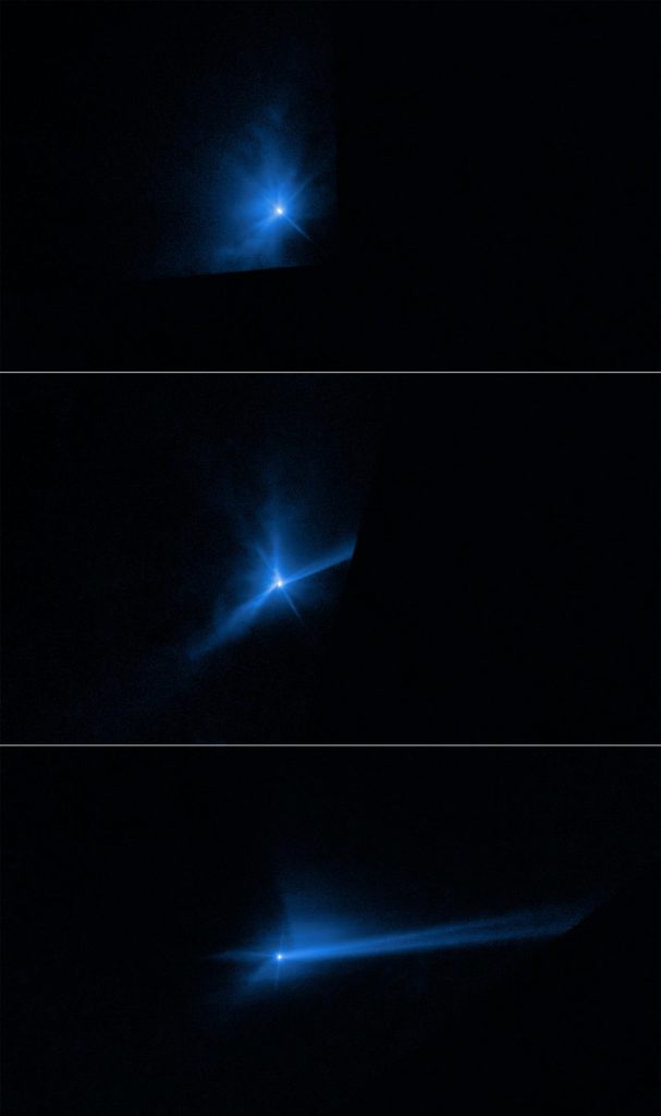 Hubble Captures DART Asteroid Impact Debris