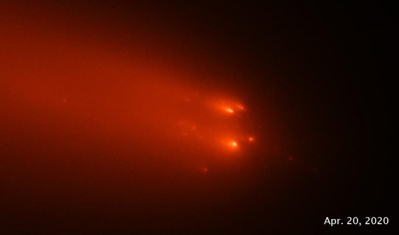 Hubble Comet ATLAS April 20 2020