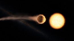 Hubble Discovers Exoplanet with Glowing Water Atmosphere