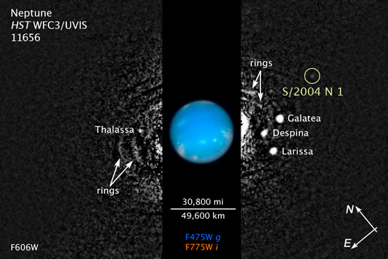  Hubble Discovers a New Moon Orbiting Neptune