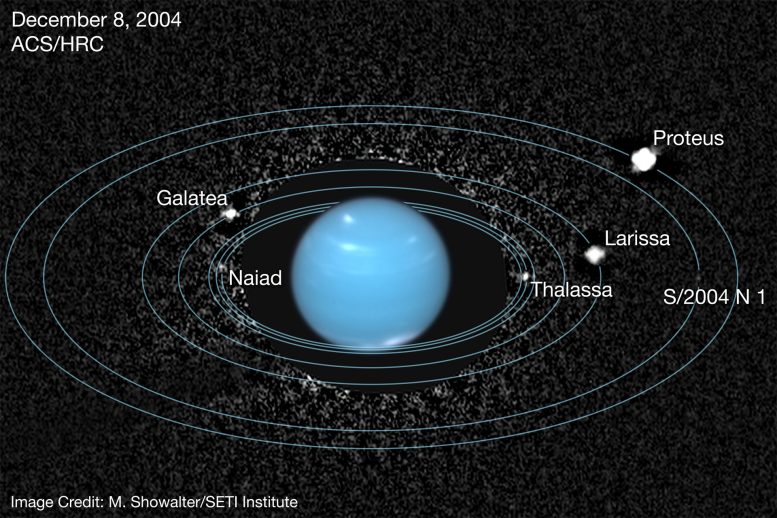 Hubble Image Reveals Neptune Moon Naiad