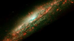 Hubble Image of Galaxy NGC 3079