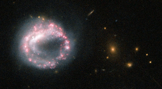 Hubble Image of Ring Galaxy Zw II 28