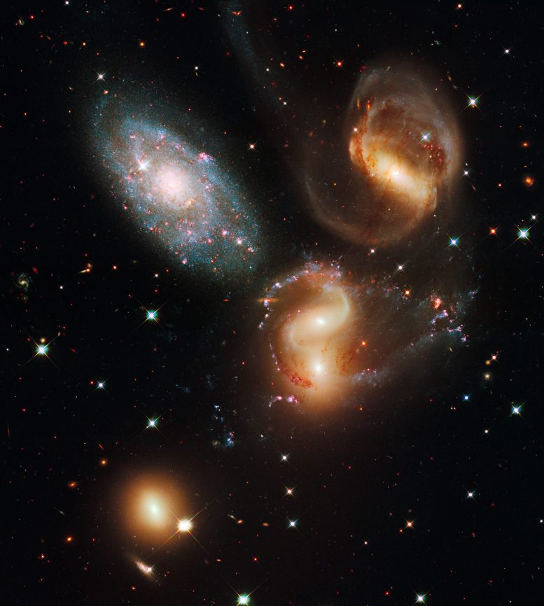Hubble Image of Stephans Quintet