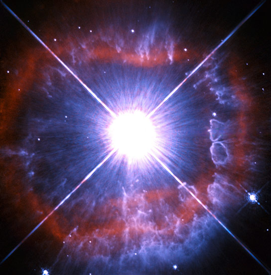 Hubble Image of a Shedding Star