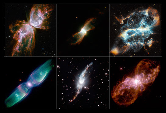 Hubble Images of Bipolar Planetary Nebulae