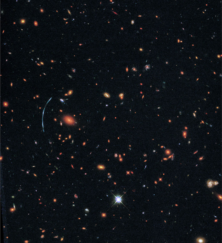 Hubble Reveals Clumps of New Stars in Distant Galaxy