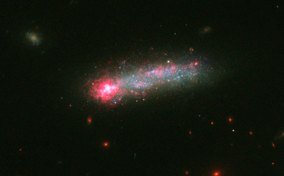 Hubble Reveals Stellar Fireworks in 'Skyrocket' Galaxy