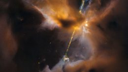 Hubble Sees the Force Awakening in a Newborn Star