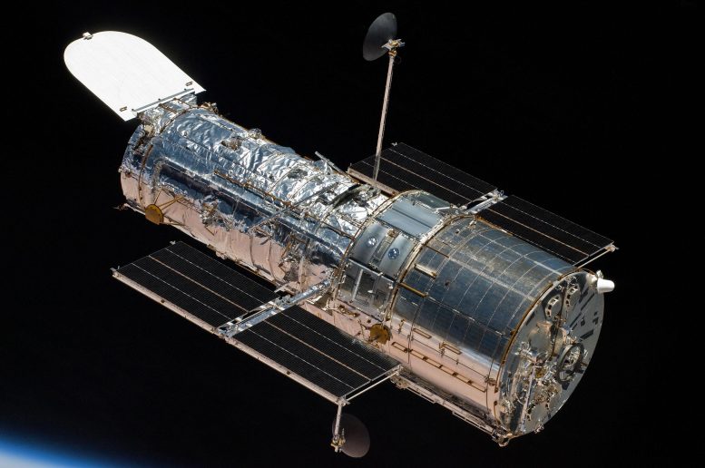 Hubble Space Telescope From Space Shuttle Atlantis