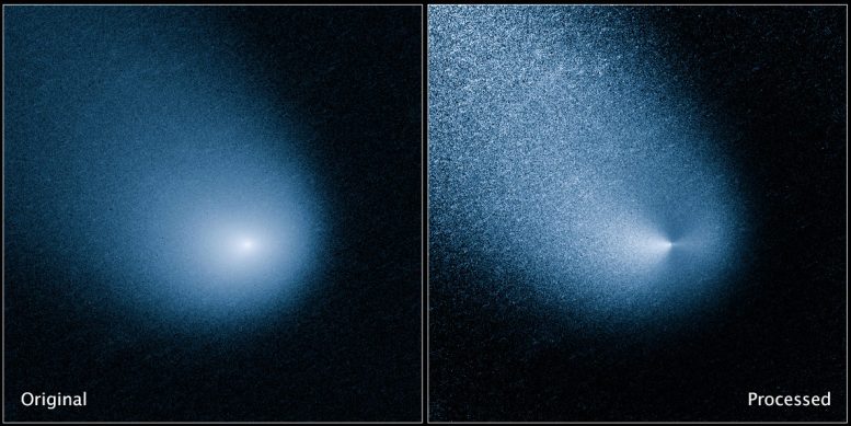 Hubble Spots Mars Bound Comet Sprout Multiple Jets