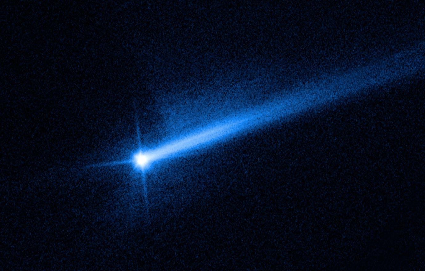 Hubble Sees Twin Tails After DART Impact