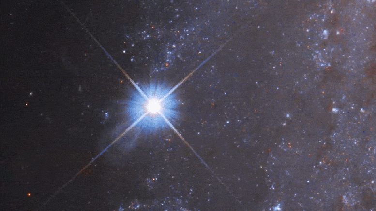 Hubble Supernova Time Lapse