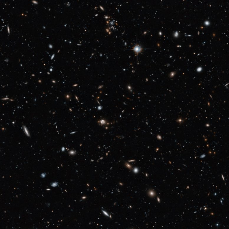 Hubble Telescope Gives a Remarkable View of Cross Section of the Universe