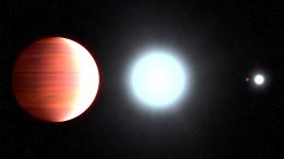 Hubble Telescope Observes Exoplanet that Snows Sunscreen