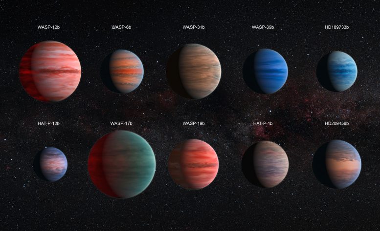 Hubble Telescope Reveals Diversity of Exoplanet Atmospheres