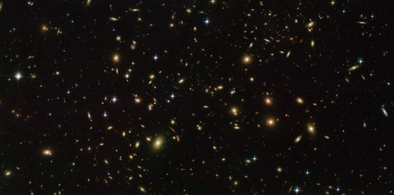 Hubble Views Abell 2163