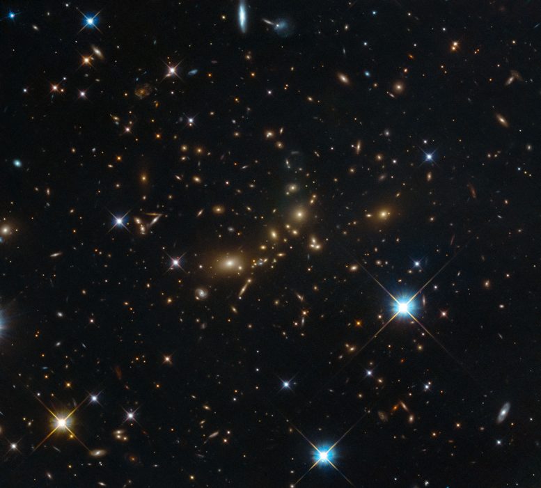 Hubble Views Colossal Cluster PLCK_G308.3-20.2