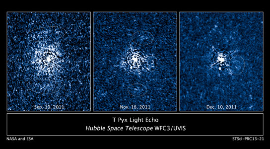 Hubble Views Double Star System T Pyxidis