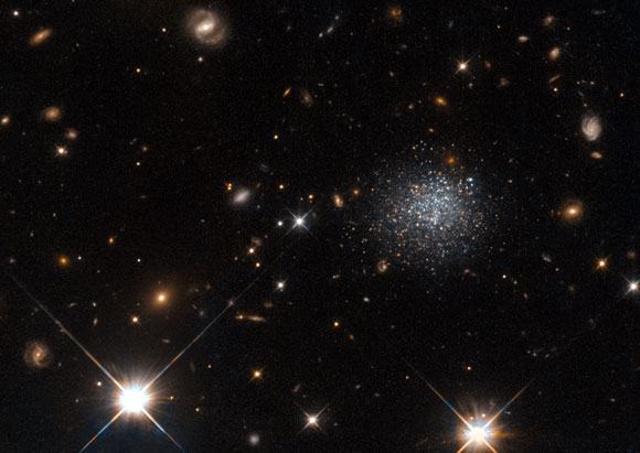 Hubble Views Dwarf Galaxy LEDA 677373
