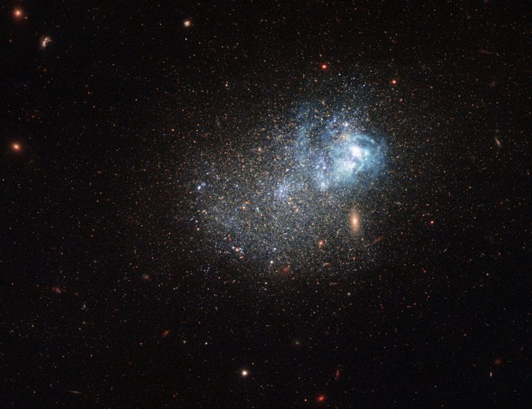Hubble Views Dwarf Galaxy Markarian 209