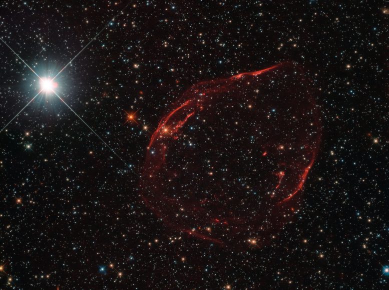 Hubble Views Exploding White Dwarf Star