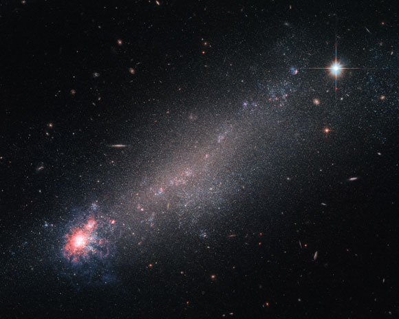 Hubble Views Galaxy NGC 4861