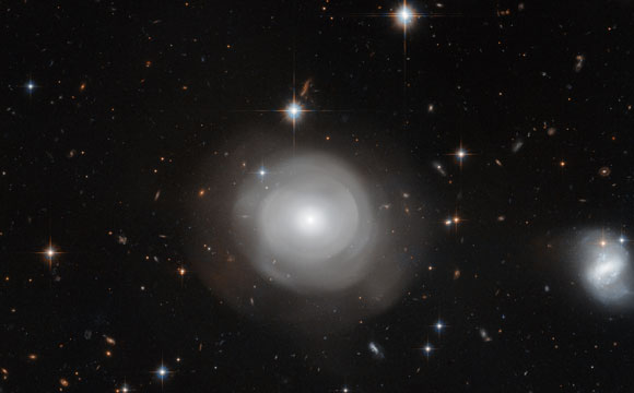 Hubble Views Ghostly Shells of Galaxy ESO 381-12