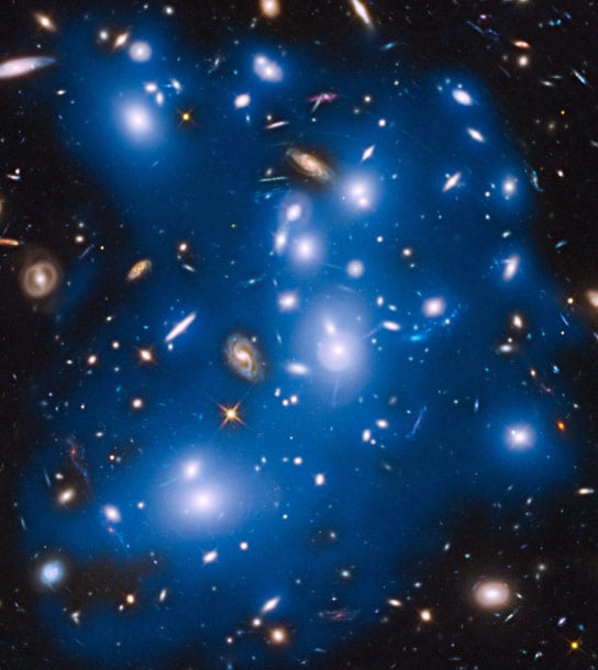Hubble Views Light From Dead Galaxies in Abell 2744