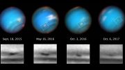 Hubble Views Mysterious Shrinking Storm on Neptune