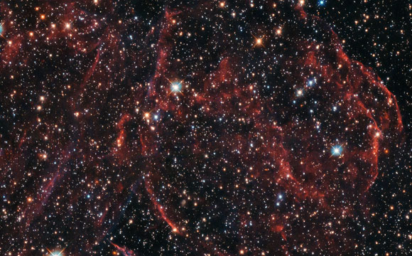 Hubble Views Remnants of a Dead Star DEM L316A