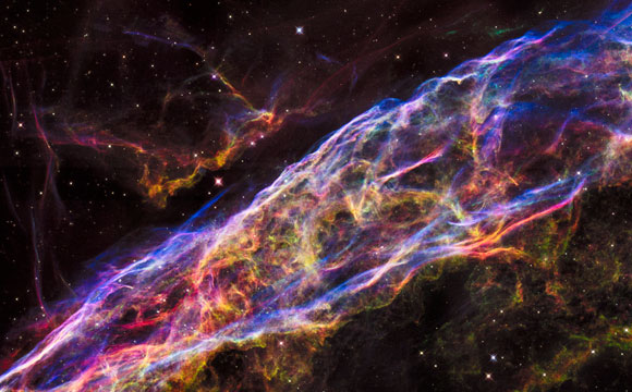 Hubble Views Shrapnel from the Veil Nebula Supernova Remnant