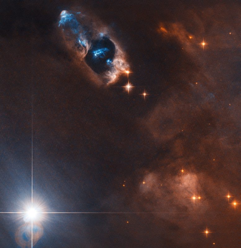Hubble Views Smoking Gun of a Newborn Star