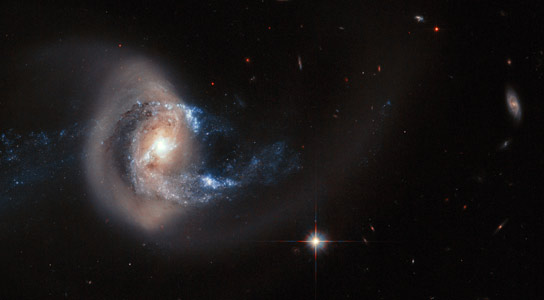 Hubble Views Spiral Galaxy NGC 7714